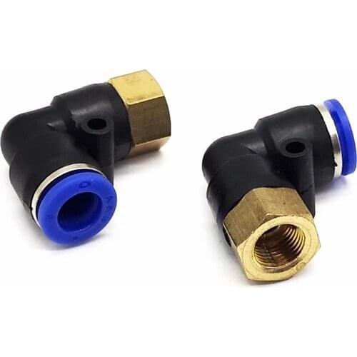 1pcs Pneumatic Fitting Elbow Female Thread Fitting 1/8'' Thread for 8mm 6mm Tube