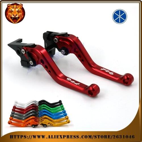 Adjustable Brake Clutch Levers For YAMAHA FZ6 FZ6R FAZER FZ6FAZER Free shipping NEW STYLE MOTO MOTOBIKE Motorcycle With logo