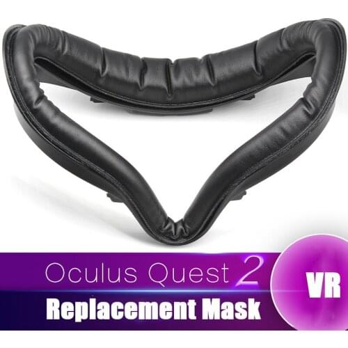 For Oculus Quest 2 VR Virtual Reality PU Face Cover Case Replacement Eye Mask Pad Cushion Cover Glasses Accessories
