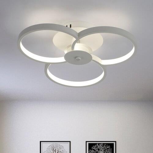 Modern minimalist living room lamp ring ceiling lighting personalized bedroom study dining room lighting