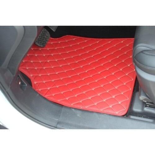 Universal car floor mats Case for Toyota Camry Corolla RAV4 Mark X Crown FJ Cruiser leather Anti-slip car-styling carpet liner