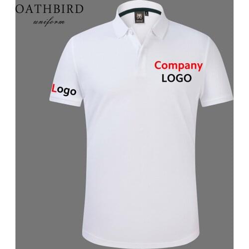 Top quality pique Polo shirts in Customized designs with Company logo printed / embroidered