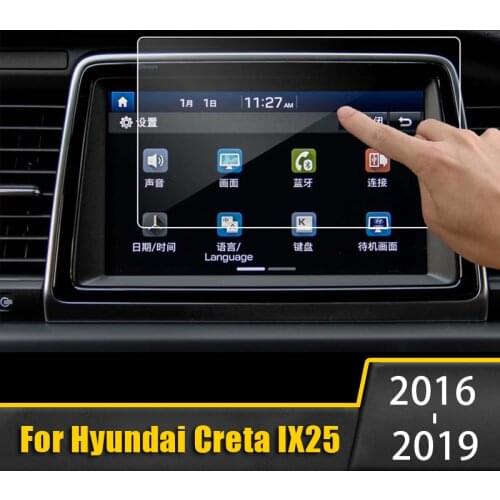 For Hyundai Creta IX25 2016 2017 2018 2019 Tempered Glass Car Navigation Screen Protector Touch Display Screen film Anti Scratch