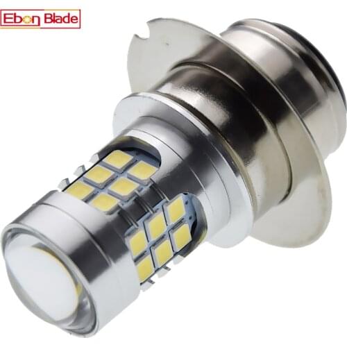 1Pc 6V 12V Non Polartiy P36D 30SMD Motorcycle LED Headlight Bulb Hi/Lo Beam Scooter Motorbike Lamp Car DRL Fog Light White 6000K