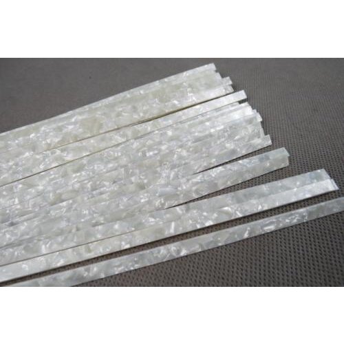 10STRIP WHITE PEARL PURFLING,Measures6mm x 1.5mm thick and 1600mm long