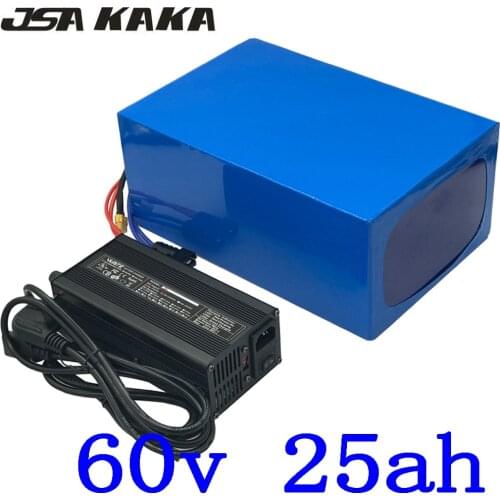 60V Lithium Battery Pack 60V 25AH 20AH Electric Bike Battery60V 3000W 2000W 1000W Electric Scooter Battery with 67.2V 5A Charger