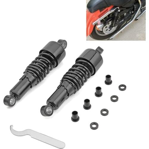 Motorcycle Accessories Gloss Black 10.5" Lowering Shock Absorber For 1980-2021 Harley Davidson Touring FLT FLHT FLHR FLTR FLHX