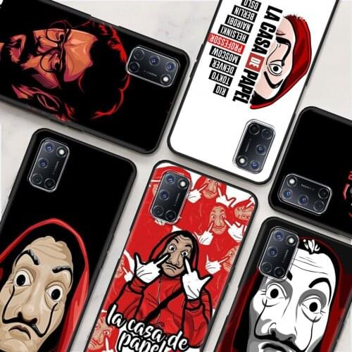 Money Heist House La Casa De PapelPhone Case For Oppo A53 A52 A55 A93 A94 A74 4G 5G For Reno3 Reno4 Pro Quality Silicone Cover