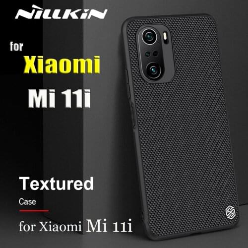 For Xiaomi Mi 11i 5G Case Casing Nillkin Textured Nylon Fiber Durable Non-slip Shockproof Back Cover for Xiaomi Mi11i Capa Funda