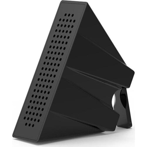 ABGN Hot-ABS Mini Loud speaker stereo amplifier Phone Holder Mount Bracket Stand For coque smartphone iPhone Samsung(black)