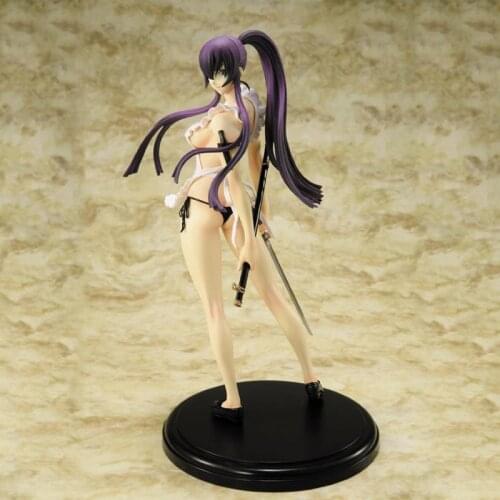 22CM HIGHSCHOOL OF THE DEAD Busujima Saeko sexy Anime Action Figure PVC New Collection figures Toy Collection for Christmas gift
