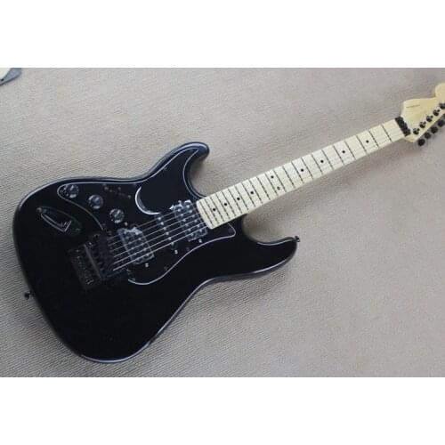 Electric guitar 2020 high quality st, black left hand st style, HSH pickup, maple fingerboard, free delivery