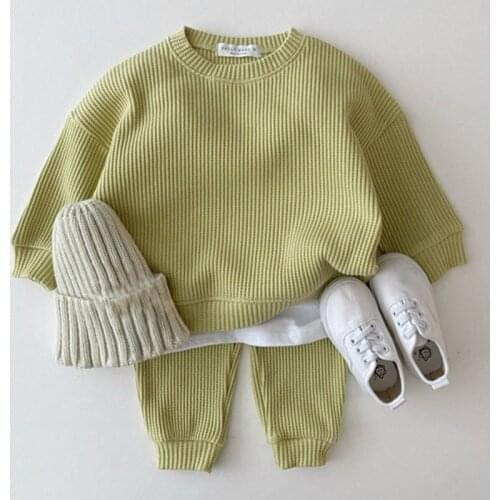 LZH Infant Clothing Sets 2021 New Autumn Winter Baby Boys Girls Clothes Knitted Top+Pant 2pcs Outfits Suit Newborn Clothes 0-3Y