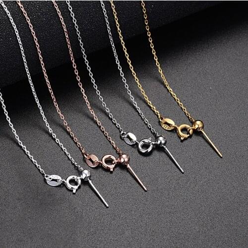 Fashion 18 Inch Adjustable Necklace Chains 4 Colors Box and O Chain for Options Wholesale Jewelry