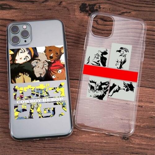 Soft Japan Anime Cowboy Bebop Phone Cases for iPhone 12 Mini 11 Pro X XR XS MAX 7 8 6 6S Plus SE2020 Transparent Back Cover
