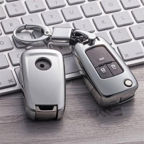 Soft TPU Car Key Cover Fob Case Shell For Buick Enclave Excelle XT Regal GS Encore Lacrosse Verano Hand-woven Keychain Keyring