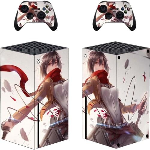 Attack On Titan Skin Sticker Decal Cover for Xbox Series X Console and 2 Controllers Xbox Series X Skin Sticker Vinyl