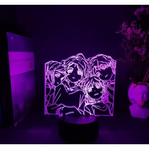 NEIRU AONUMA RIKA KAWAI MOMOE SAWAKI Ai Ohto Anime Figures Wonder Egg Priority Light Manga Lamp Home Bedroom Decoration Art Deco