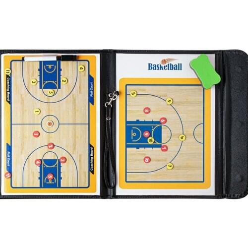 Professional Tactical Board Basketball Coaching Double-sided Coaches Clipboard Dry Erase Tactical Board Basketball Accessories
