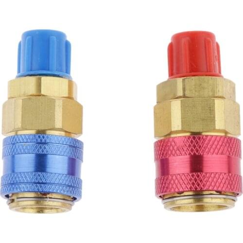 R134A AC QUICK COUPLER Adapter High Low Manifold Connector Air Condition