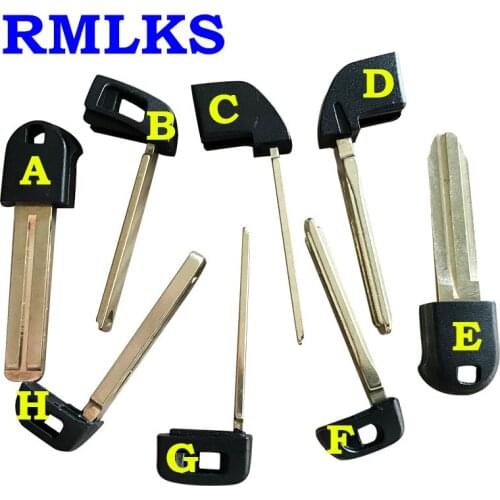 RMLKS Keyless Entry Uncut Blade For Toyota Spare Smart Key Toyota Corolla Camry Prius Emergency Small Key Blade