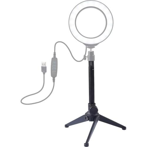 PULUZ Tripod for Phone Mini Smartphone Video Tripod Stand Handle Grip for Samsung iPhone LED Fill Light for Gopro 7 6 5 4