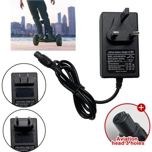 42V 2A Universal Battery Charger, 100-240VAC Power Supply For Self Balancing Scooter Hoverboard Charger UK/EU/US/AU Plug 2021