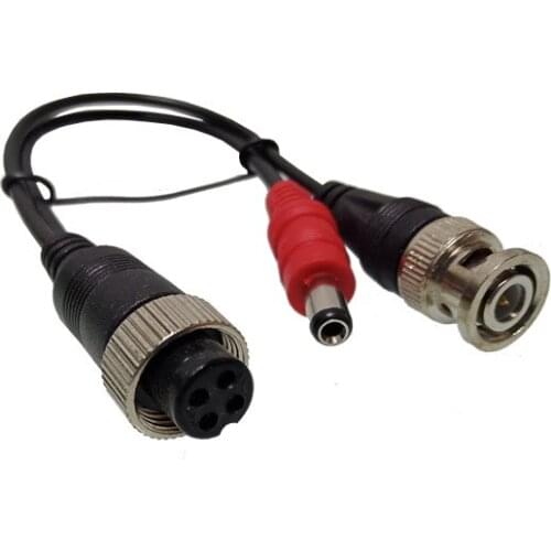 High Quality 4 core aviation wire converted to BNC and DC interface Line