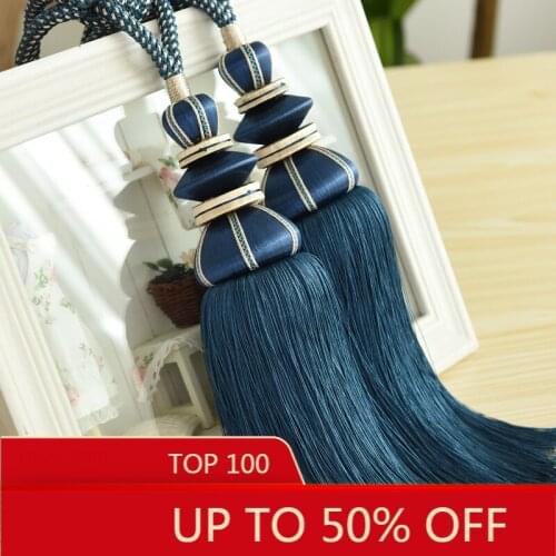 European Style Curtain Bandage Curtain Tassel Rope Curtain Buckle Tassel Decorative Pendant Single Ball Curtain Accessories