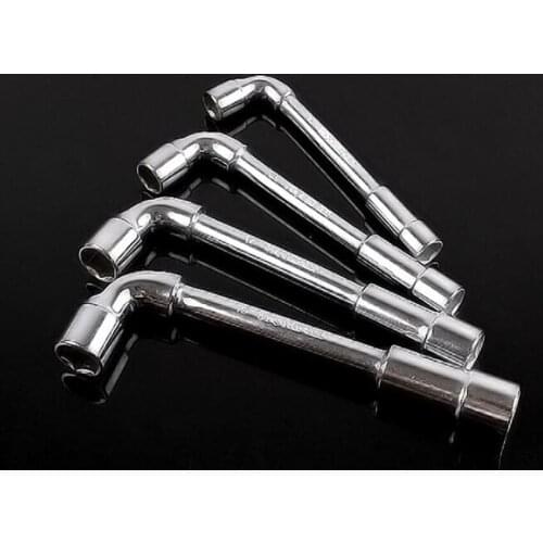 Mirror Polished L-Type Angled Socket Wrench Spanner with Thru Hole Chrome Vanadium Material 13~19mm