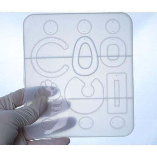 1pcs Earrings Silicone Mold 6 Types Design Resin Mould For DIY Jewelry Pendant Earring Accessories Making Epoxy Resin Crafts