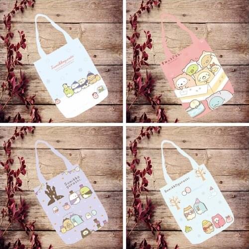1PCS Sumikko gurashi Fashion Anime Canvas Shoulder Bags Casual Shopping Bag Cartoon Tote Handbag Travel unisex New