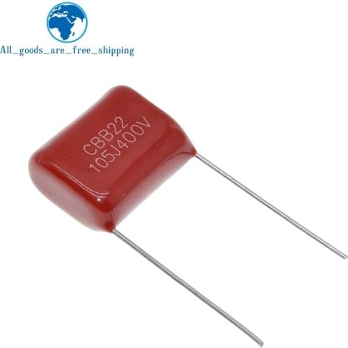 10PCS 400V105 1UF Pitch 20MM 400V 105 1000NF CBB Polypropylene film capacitor