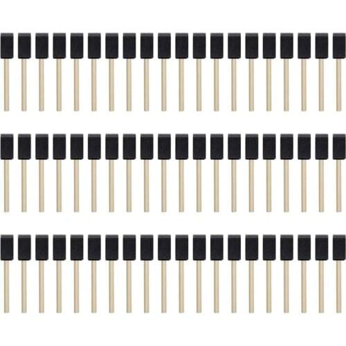 100Pcs Foam Brush,Sponge Wood Handle Paint Brush,Foam Paint Brushes,1inch Foam Brush Painting Set for Acrylics,Crafts