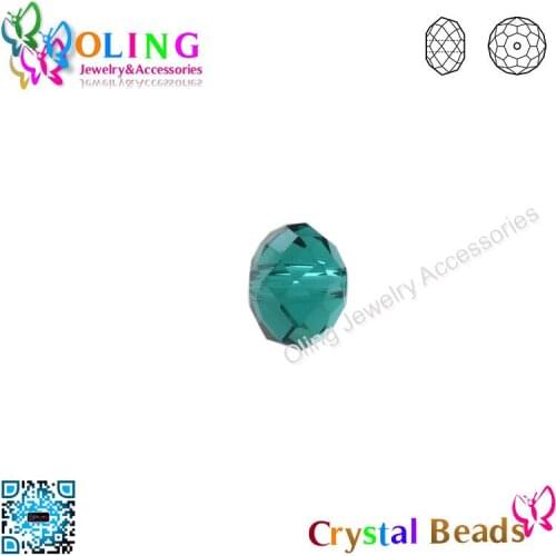 2017 new AAA 4mm green glass beads Crystal bead faceted flat round DIY women earrings Bracelet choker necklace jewelry making