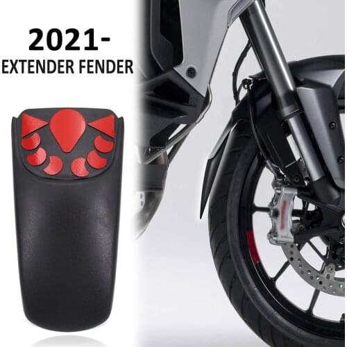 2021- For Ducati Multistrada V4 New Black Motorcycle Front Extender Extension Fender Mudguard