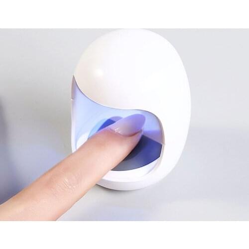 3W LED cute Mini Nail Lamp Egg Shape Nail Gel Dryer Lamp USB Interface Intelligent Induction Manicure Light