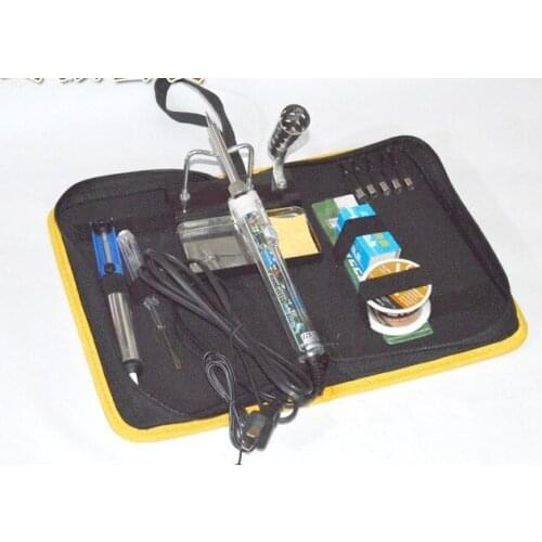 60 Watts original certified gaojie Electric Soldering Iron Solder Tool Kits with 4 tips,13 parts package Physics tools