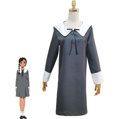 Anime Women Cos WONDER EGG PRIORITY Aonuma Neiru Cosplay Costumes Uniform Suit Dress