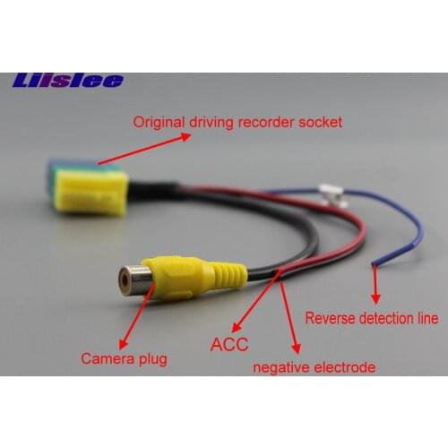 Car RCA Adapter Wire Cable For VW Rear View Auto Camera Original Video Input Switch Connector Convertor