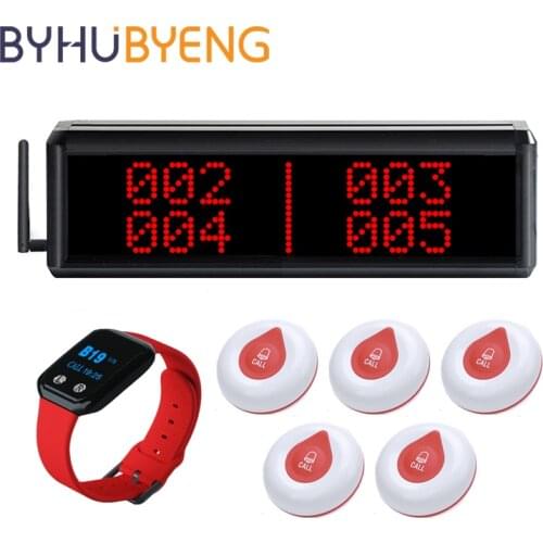 BYHUBYENG Watch Pager Screen Pagers For Alert System Serveur Restaurant Ricevitore Wireless Table Bell Schermo Touch Ristorante