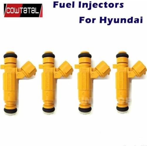 Auto Engine Parts 4PCS Fuel Injectors Nozzle 35310-2B020 353102B020 or Hyundai i20 i30 KIA Venga Cerato 1.4 1.6 G4FG