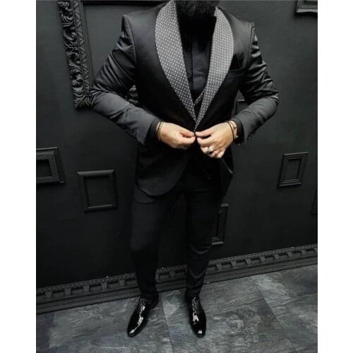 Tailor Made Wedding Suits Italian Design Custom Made Black Smoking Tuxedo Jacket 2 Piece Groom Terno Suits For Men