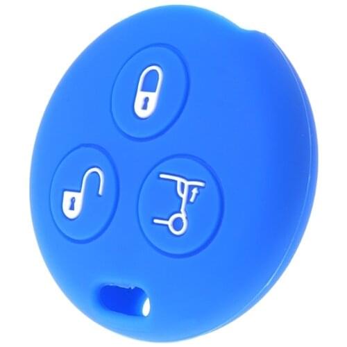 Silicone Car Key Case Cover Fits for Benz Smart City Roadster Fortwo 3 button Wholesale