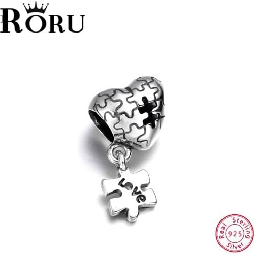 925 sterling silver love gift pendant pendant suitable for women necklace bracelet DIY jewelry