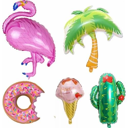10pcs Hawaiian aluminum film latex balloon combo set wedding proposal childrens toy birthday party decoration