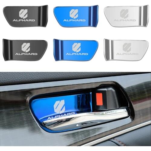 Stainless Steel Car Door Bowl Sticker Trim Cover interior moulding For Toyota Alphard 30 Series 2018 Accessories