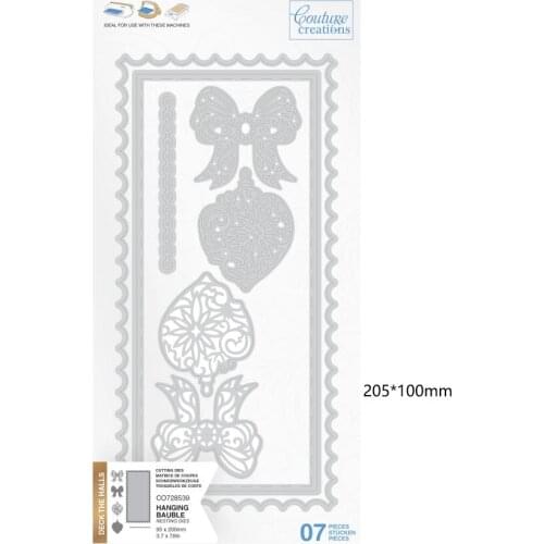 Hanging bauble metal cutting dies cut die mold card Scrapbook paper craft knife mould blade punch stencils