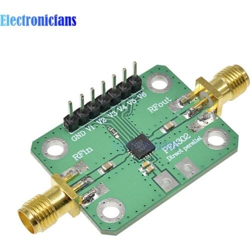 RF Attenuator PE4302 Numerical Control Attenuator Module Parallel Immediate Mode 1MHz~4GHz NC Attenuator 50ohm SMA Female PE4302