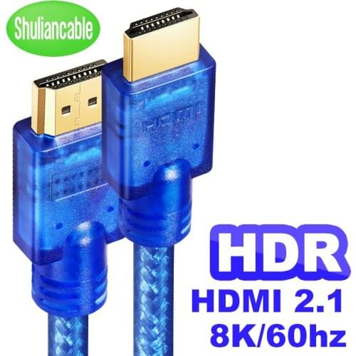 Shuliancable HDMI 2.1 8K@60Hz 4K@120Hz/60Hz ARC HDR RGB 4:4:4 48Gbps HDCP2.2 for Splitter Switch PS4 TV xbox Projector Computer